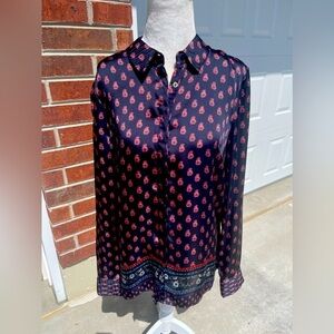 Daniel Rainn long sleeve button down top size Medium